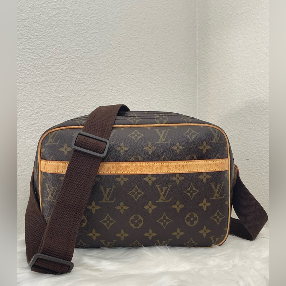 LOUIS VUITTON Monogram Reporter Shoulder/Crossbody Bag PM